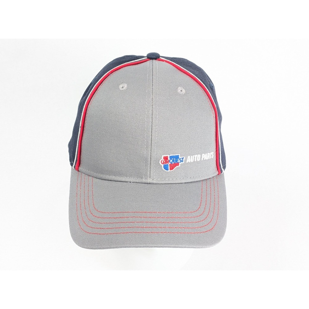 Carquest Auto Parts Baseball Cap Hat Grey Navy Blue Red White One Size Cotton